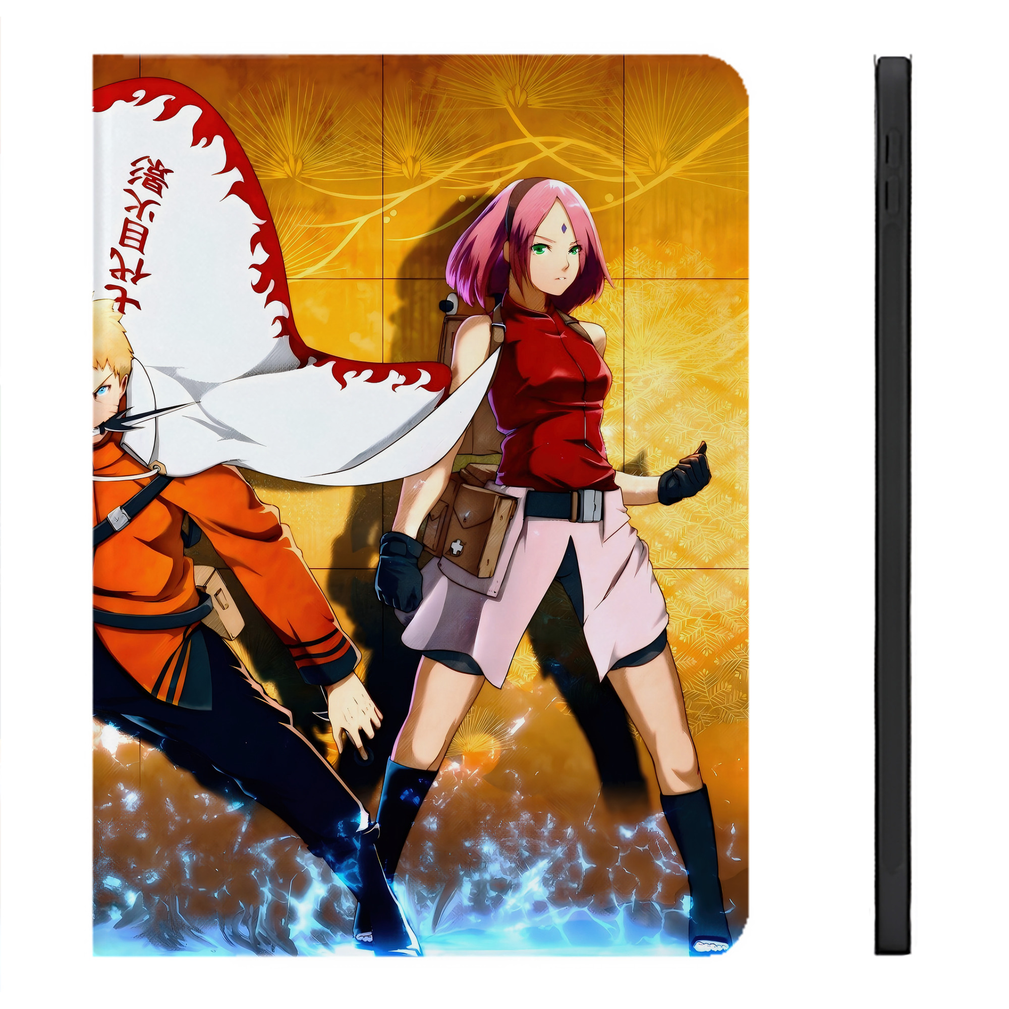 （画像用） NARUTO -ナルト- NARUTO -ナルト- 疾風伝 IPadケース ペンホルダー付き ブックスタイルデザイン